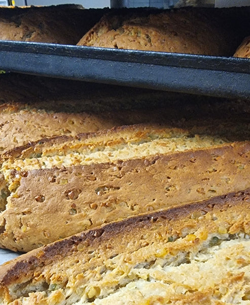 Die ersten Mandelstollen sind fertig.